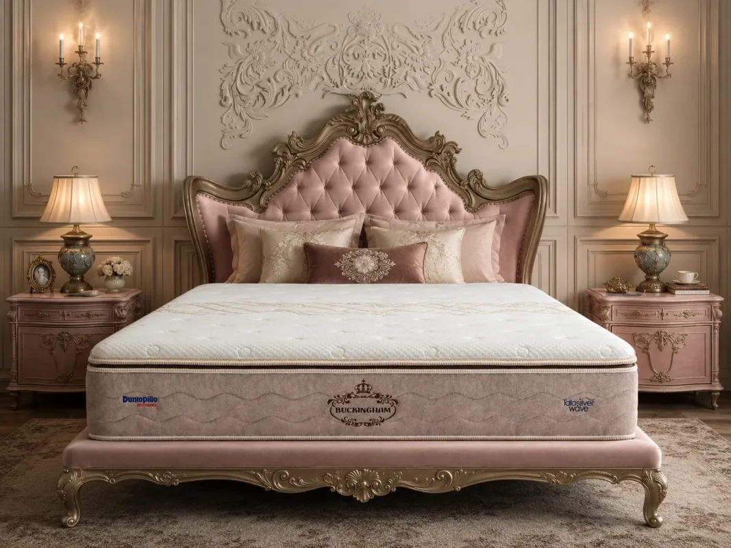 Dunlopillo Buckingham: độ chắc được tổ chức theo 5 vùng nâng đỡ