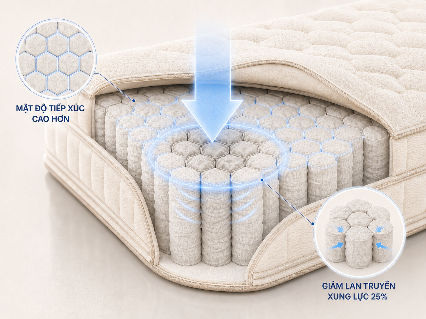 Công nghệ Honeycomb IPS của Dunlopillo