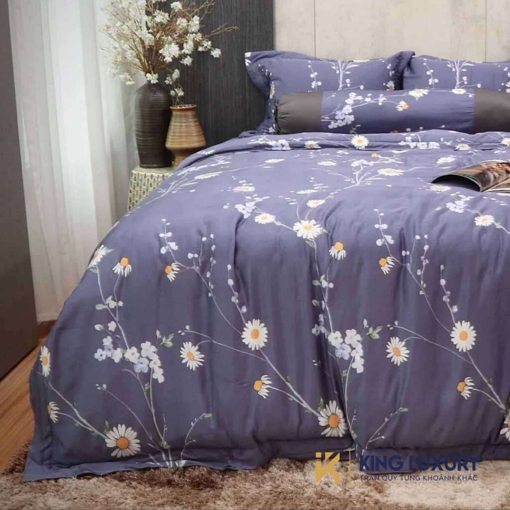 Bo chan ga katakura tencel vuon cuc xanh tim