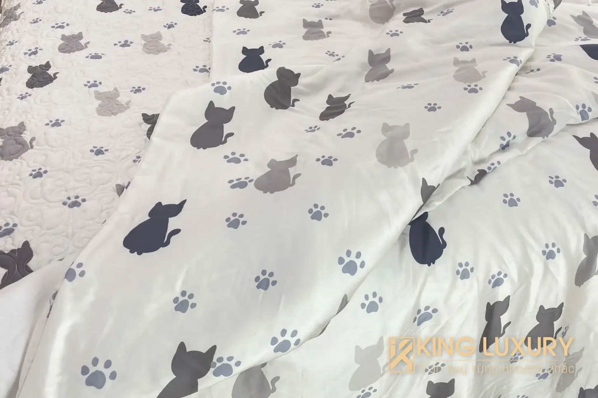 Katakura Tencel Meo Meo Trắng