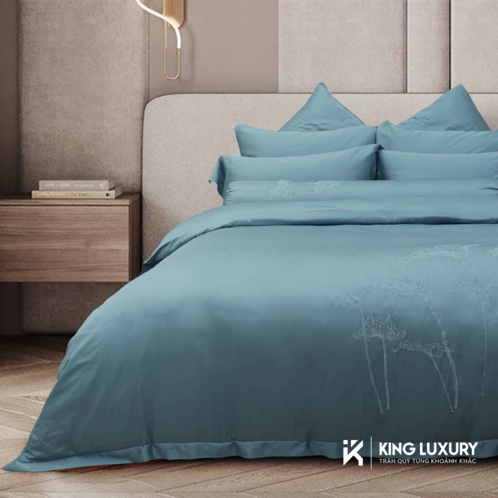 Bộ chăn ga Nature Home Tencel Ngọc Liên Hương